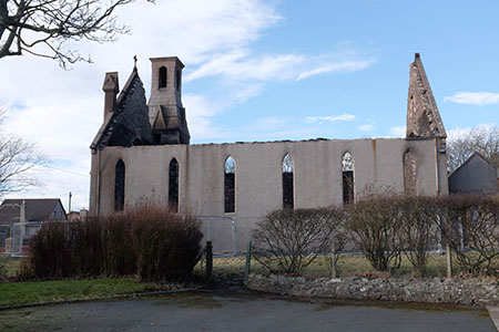 West Church destroyed by fire